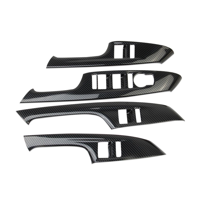 Fewshaw Carbon Fiber Style Interior Window Lift Switch Panel Cover