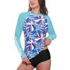 BesserBay Women Summer Swim SPF UPF Rashguard Loose Fit Sun