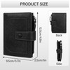 AdiStylinno Mens Wallet, Minimalist Bifold Leather Wallet Large Capacity Card
