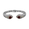 DEVATA Sterling Silver 925 and 18K Gold with Garnet Bali