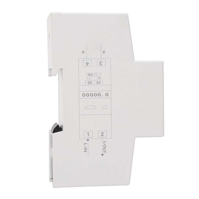 Digital 1 phase 2 Wire 2P Din Rail Electric Meter