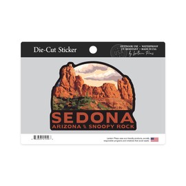 Die Cut Sticker Sedona, Arizona, Snoopy Rock, Contour Vinyl Sticker 3 to 6 inches, (Waterproof Decal for Cars, Water Bottles, Laptops, Coolers), Large