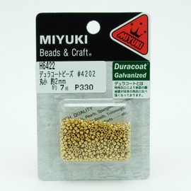 MIYUKI Duracoat Beads, Round Small Blister Pack, 11/0, Outer Diameter Approx. 0.08 inch (2 mm), H6422 #4202, Approx. 0.2 oz (7 g)