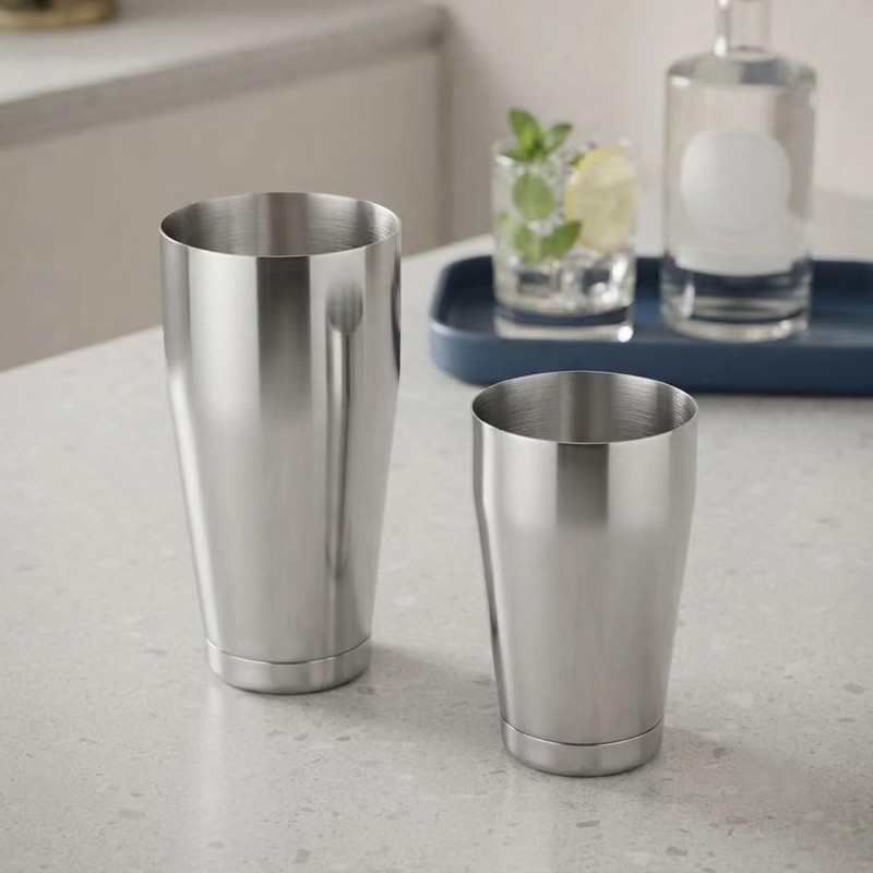 28 oz & 20 oz Stainless Steel Boston Cocktail Shaker