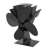 4 Blade Heat Powered Stove Fan Silent Eco Friendly Aluminium