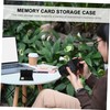 Vaguelly 2pcs Storage Box Shockproof and Case for Camera Memory