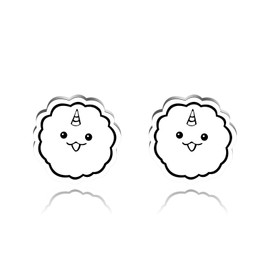 SEIRAA ORV Biyoo Stud Earrings ORV Reader Gifts Biyoo Jewelry Dokja & Joonghyuk Gifts ORV Inspired Earrings (White CA)