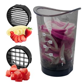 Fruit Slicer Cup | Strawberry Slicer | Grape Cutter | Egg Slicers | Rapid & Safe Slicing Kitchen Gadgets for Easy Food Prep