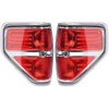 PIT66 Tail Lights,Compatible with Ford F150 2009 2010 2011 2012 2013 2014 Rear Brake Lamps Assembly Left&Right Red Lens