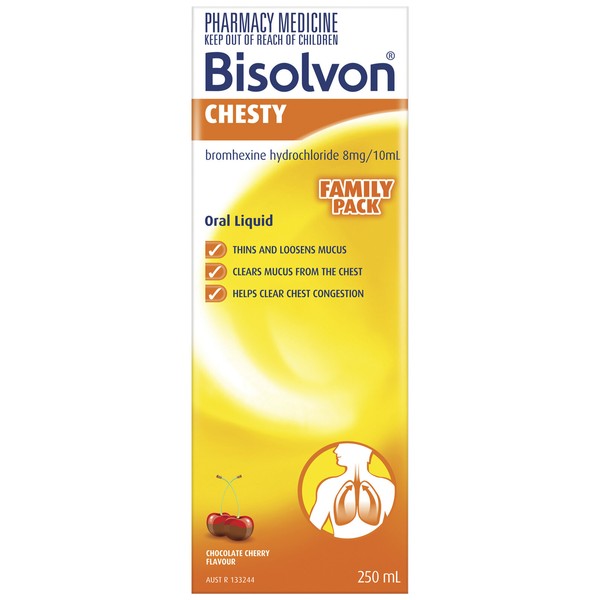Bisolvon Chesty Liquid 250 mL