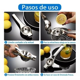 SKM-MX Exprimidor De Limones Manual Acero Inoxidable Gran Capacidad