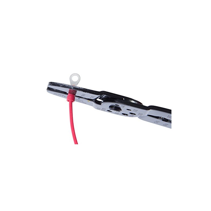 Gardner Bender 10-102 Electrical Ring Terminal, 22-18 AWG, Insulated Barrel,