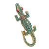 FAIRYGATE Crystal Brooch Rhinestone Alligator Brooches Personality Animal Lapel Pin