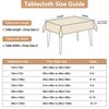 Seenus - Mantel rectangular, resistente al agua, lavable, adecuado para