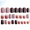 Healeved Press on Nails 48pcs Nail Stickers Glittering Full Nail