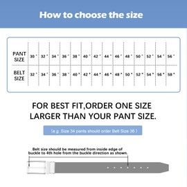 BESTKEE Men's Belt, 35mm, Leather Reversible Belts For Men - for Gift Mens Work Business Casual Golf Dress pants shirt jeans, One Reverse For 2 Sides