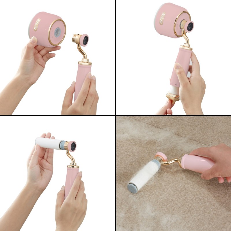 SALAV LR-900 Retro Edition Fabric Shaver and Lint Roller (Rose)