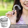Retainer Case, Orthodontic Denture Box, False Teeth Container for Soaking