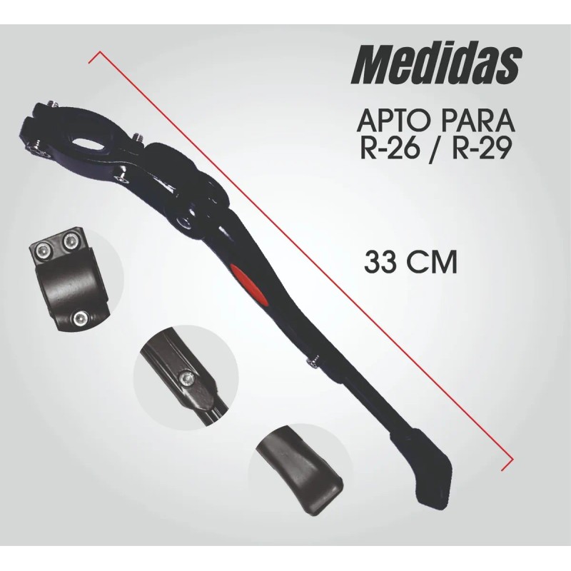 Pata Parador Bicicleta Ajustable Aluminio Reforzado R24-r29