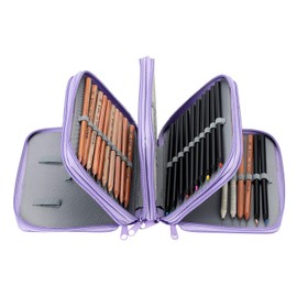 Pencil Case 4 Compartments Pencil Case Large Capacity Pencil Case 72 Slots Pencil Case Pens Organiser School Pencil Case Stationery Pen Bag for Children Adults