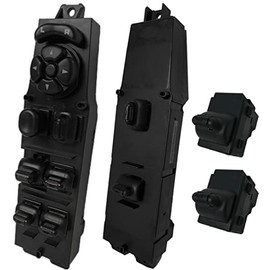 SWITCHDOCTOR Window Master Switch, Front Passenger, & 2 Rear Window Switches for 1997-2001 Jeep Cherokee Set