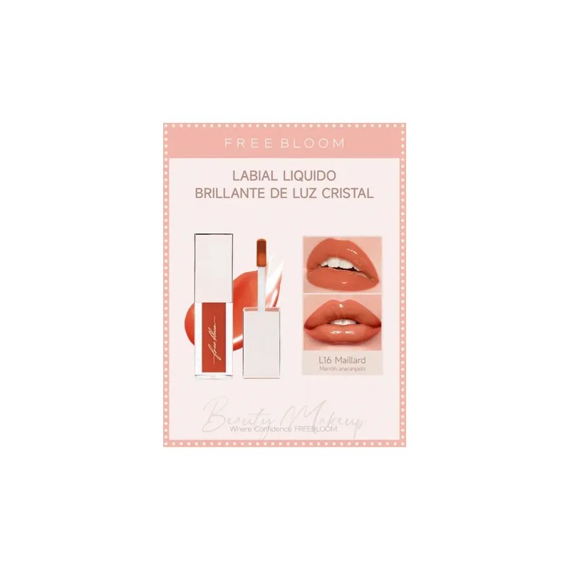 Labial Liquido Brillante De Luz Cristal De Freebloom