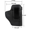 Kosibate GUN IWB Leather Holster Compatible TAURUS G2/G3/G2C/G3C/ - Black