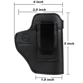 Kosibate GUN IWB Leather Holster Compatible TAURUS G2/G3/G2C/G3C/ - Black