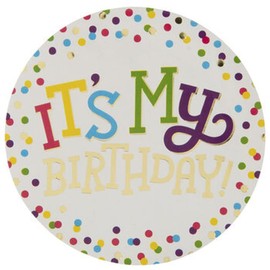 Making the Grade It's My Birthday Confetti Stickers -Adhesive Award Badge (25 Per Pack), Multicolor