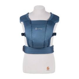 Ergobaby Embrace Soft Air Mesh Ergonomic Baby Carrier for Newborns from Birth, Ergonomic 2-Position Belly Carrier Front Carrier, Blue