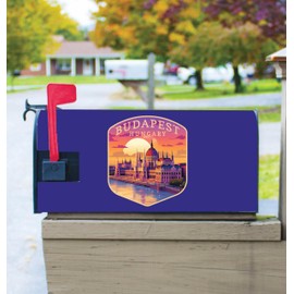 Budapest Hungary Parliament Building Design Souvenir Magnetic Mailbox Cover