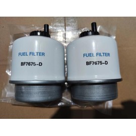 BANGTE BF7675-D Fuel Filter Compatible with John Deere Skid Steer Loader 240 250 260 Construction Industrial 324H 344H 450H Hay Cutting 4890 4895 4990 Sprayer 6700 Tractor 5103 5105 5203(2/Pack)