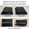 Cowhide Leather, Bill Size, Extra Small Long Wallet, Over'd-lap Mini