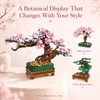 NEWABWN 3-in-1 Cherry Blossom Bonsai Tree Building Set, 711 Pieces
