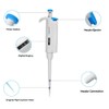 Micropipeta 100-1000ul Pipeta manual Conjunto completo Esterilización Micro pipeta ajustable