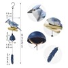 MrMrKura Bird Wind Chimes, Metal Wind Bell Pendent for Outside