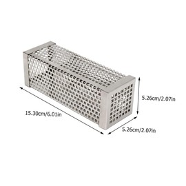 ORFOFE Stainless Steel Bbq Smoker Tube Pellet Tube for Hot Cold Smoking Compatible with All Grills Bbq Accessories for Pork Ribs Fish More