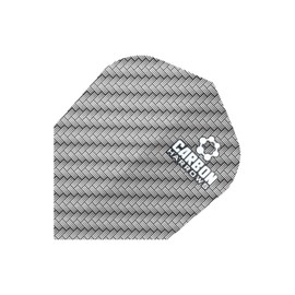 Harrows Carbon Dart Flights | 5 x sets Darts Flights (15 Flights Total) I 100 Micron Dart Flights I Premium Extra Strong Made in UK I Professional Darts Accessories I Silver Dart Flights