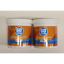 NaturalPond GoCLEAR All-Natural Water Clarity Packets for Ponds and Lakes - 4.4 Pounds (2.2lb x 2)