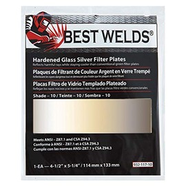 Glass Silver Mirror Filter Plate, Silver/10, 4.5 x 5.25, Glass (12 Pack)