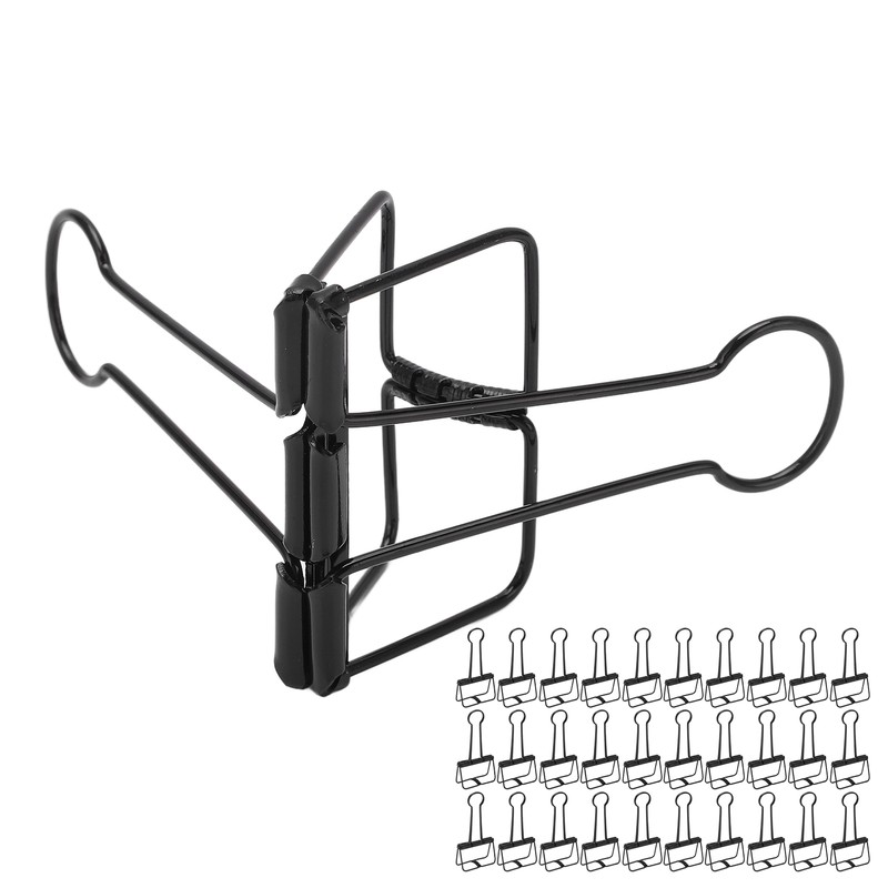 30Pcs Wire Binder Clips 2 Inch Hollow Out Strong Clamping