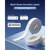 NIIMBOT D11 Label Maker Tape 6Rolls Adhesive White Label Paper