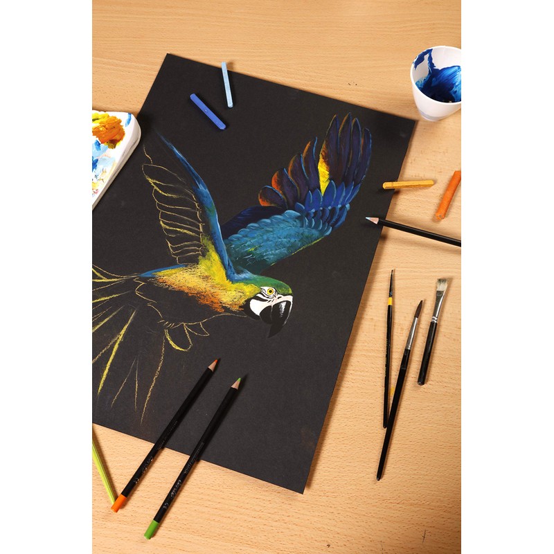 Clairefontaine Paint'On Multi Media Sewn Book, A5 Black