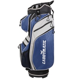 Caddymatic Golf Tour 14-Way Cart Bag - Grey/Blue