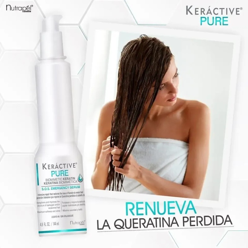Serum Reparador Capilar Nutrapel Keractive Pure 144ml