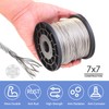 Stainless Steel Wire Rope Kit, with Crimping Tool, 100ft Vinyl