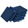 ECR4Kids SoftZone Floor Cushions, Square, Flexible Seating, Navy, 6-Piece