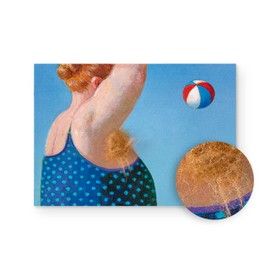 Inkognito Plush postcard, occasion: "fluffy" in motif: "Plush card summer fresh", artist: "Michael Sowa", item number: 5360, published by Berliner Verlag
