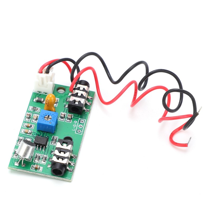 Microphone Board Adjustable Gain Amplifier Module Audio Signal Pickup DC