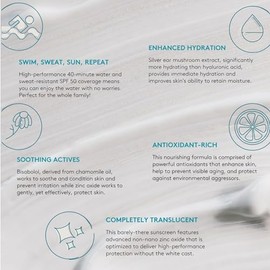 Colorescience. Total Protection No-Show Mineral Sunscreen SPF 50, Protector solar mineral facial sin color, textura ligera, sin quimicos ni aceites,  